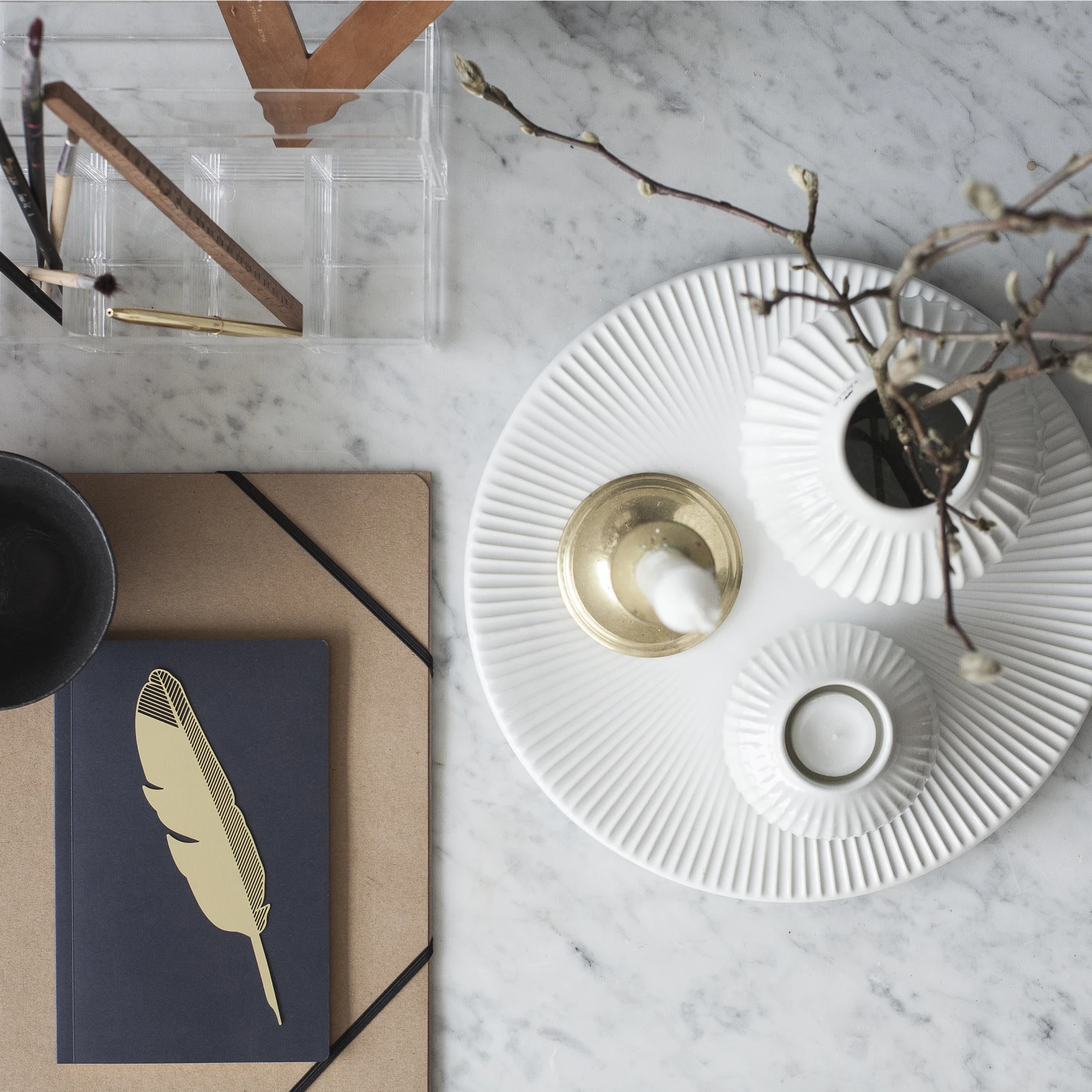 Kähler Hammershøi Waxinelichthouder Middel 7 Kähler Hammershøi Waxinelichthouder Middel - Afbeelding 5