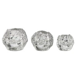 Kosta Boda Snowball Waxinelichthouder 3-pack