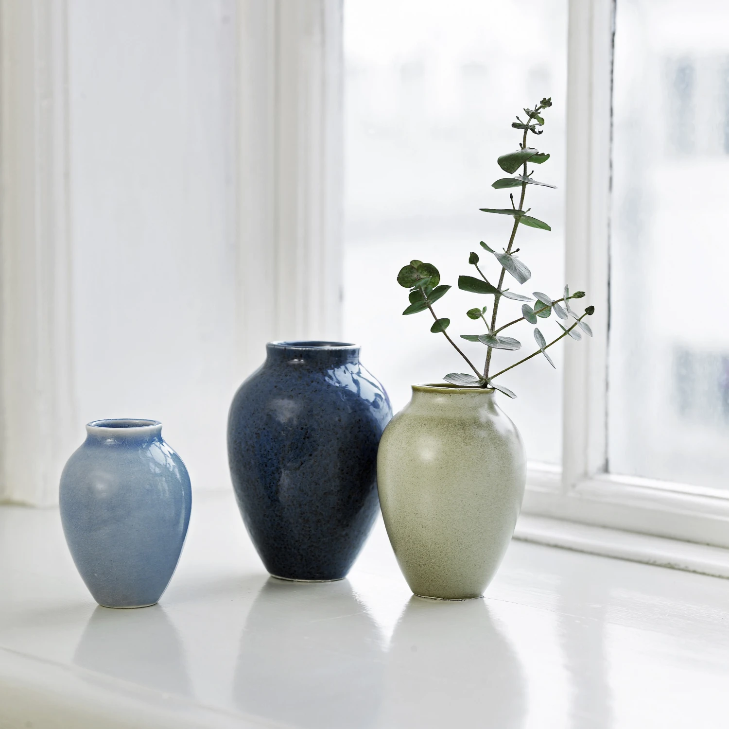 Knabstrup Keramik Knabstrup Vaas 3-pack 4 Knabstrup Keramik Knabstrup Vaas 3-pack - Afbeelding 2