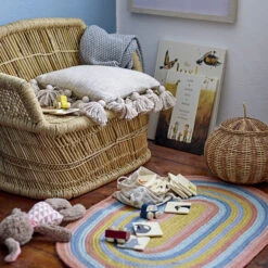 Bloomingville Vloerkleed Regenboog Jute -Sfeer Decoratie 39000 01 03 5e5268ad46