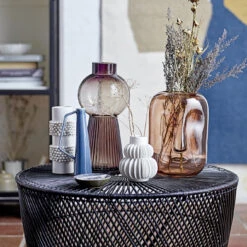 Bloomingville Glazen Vaas Gezicht 25 Cm -Sfeer Decoratie 42500 01 03 300f3c370e