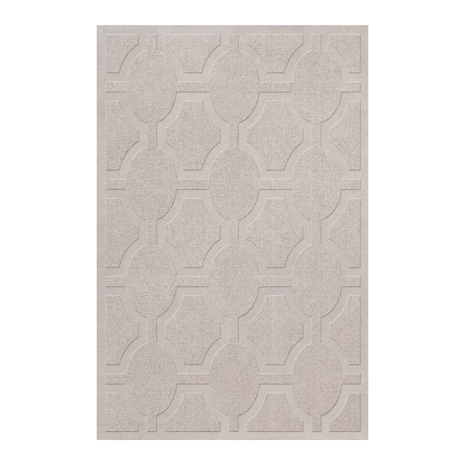 Ovals Oatmeal Wollen Vloerkleed 3 Ovals Oatmeal Wollen Vloerkleed