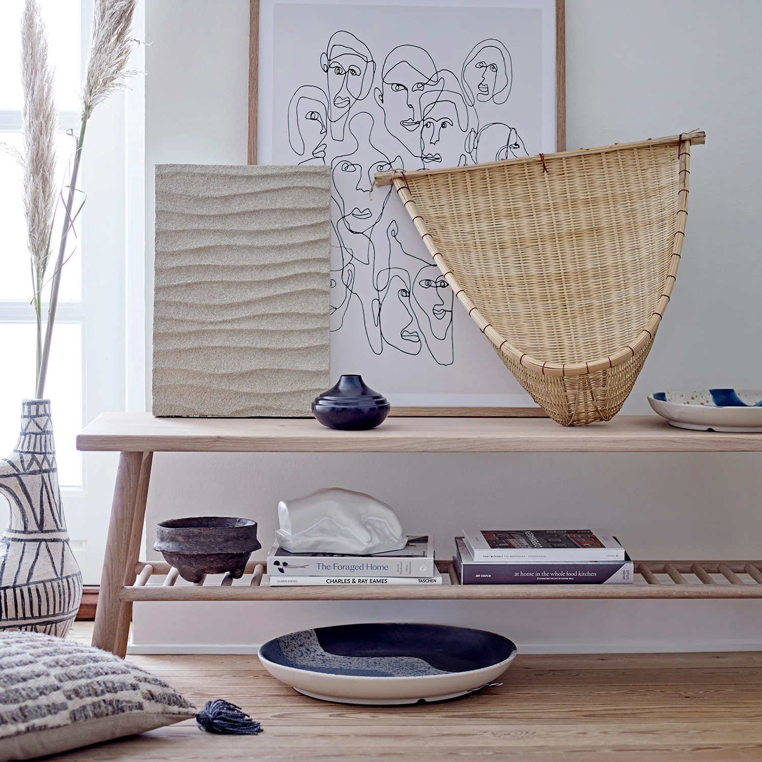 Bloomingville Ri Muurdecoratie Bamboe 5 Bloomingville Ri Muurdecoratie Bamboe - Afbeelding 3