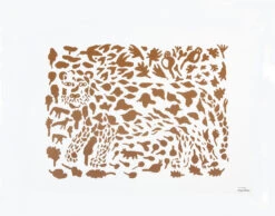 Iittala Oiva Toikka Cheetah Poster Bruin