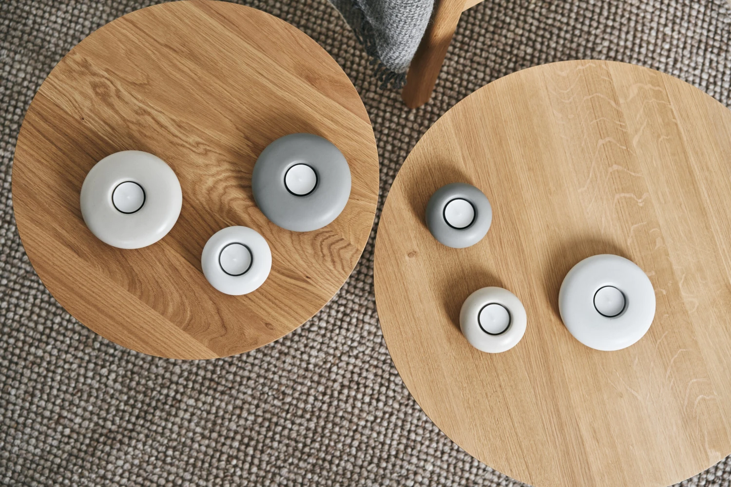 Stone Waxinelichtjeshouder Ø9 Cm 5 Stone Waxinelichtjeshouder Ø9 Cm - Afbeelding 3