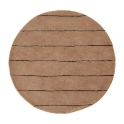 OYOY Striped Rond Vloerkleed Ø120 Cm