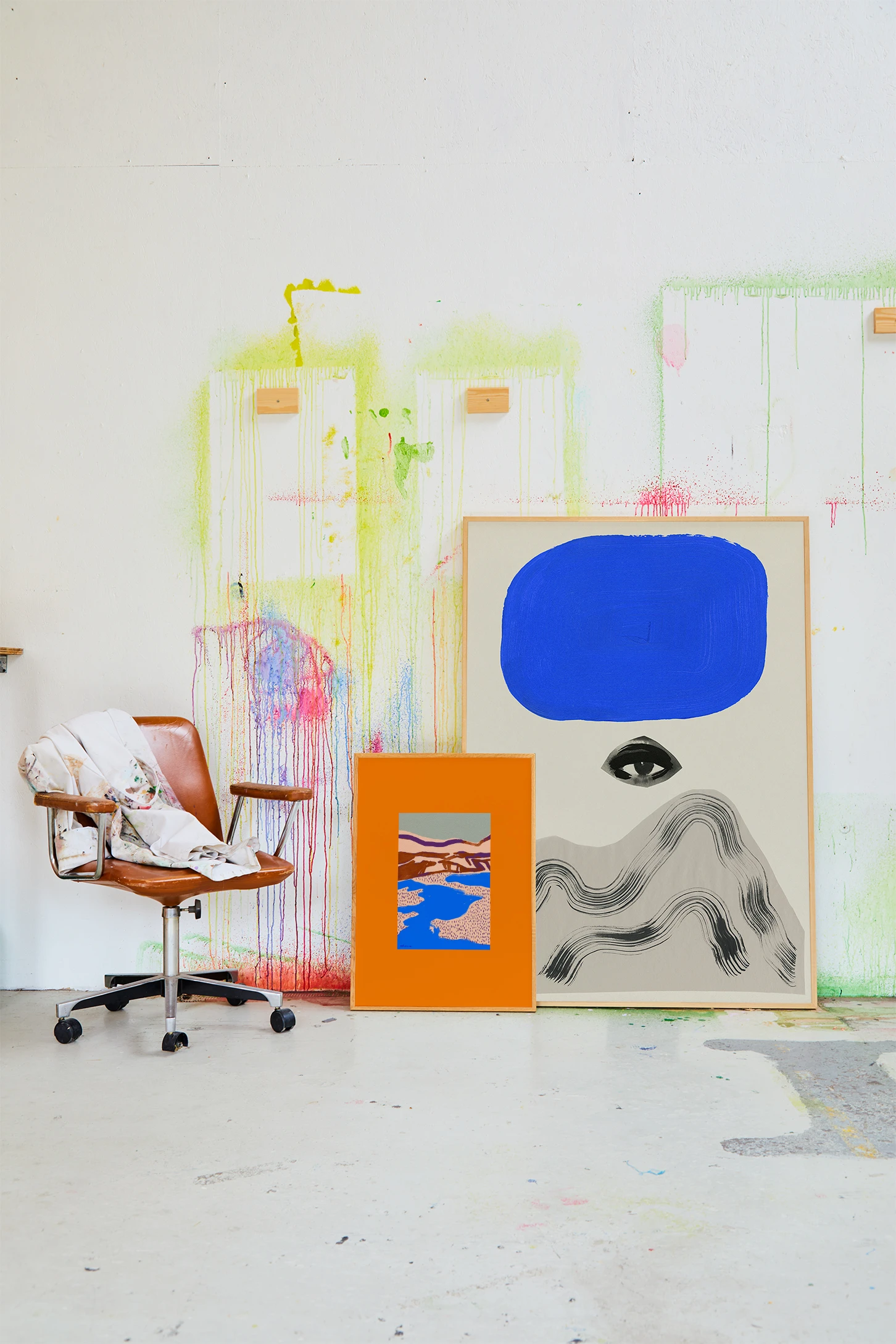 Orange Landscape Poster 4 Orange Landscape Poster - Afbeelding 2