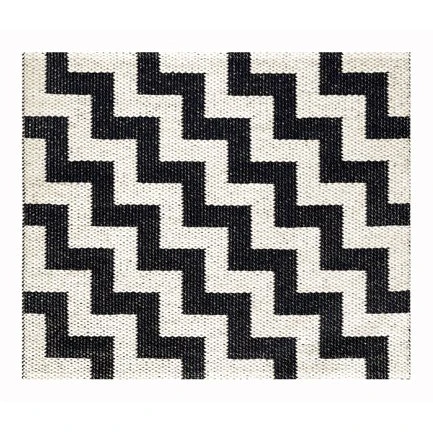 Gunnel Vloerkleed Zwart 4 Gunnel Vloerkleed Zwart - Afbeelding 2