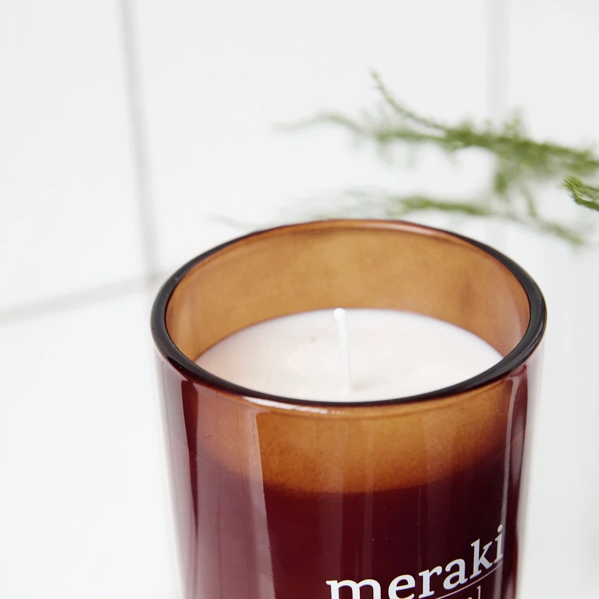 Meraki Geurkaars Bruin Glas - 12 Uur 5 Meraki Geurkaars Bruin Glas - 12 Uur - Afbeelding 3