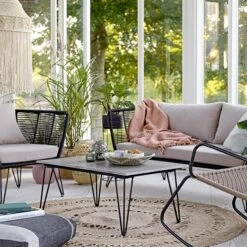 Bloomingville Jute Vloerkleed Rond Ø182 Cm -Sfeer Decoratie p 31425 01 03 9969e22d9d